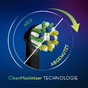 Neu, Abgenutzt. Clean maximiser Technologie