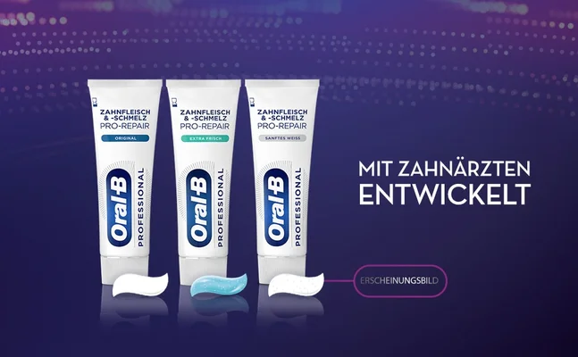 Mit zahnarzten entwicklet. Erscheinungsbild.
