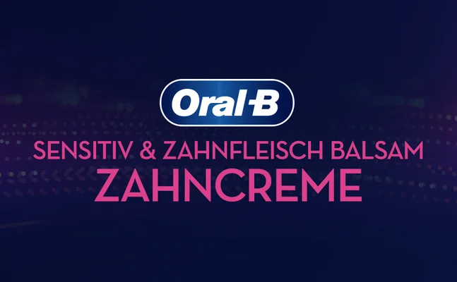 Oral-B Sensitiv & zahnfleishch balsam zahncreme.