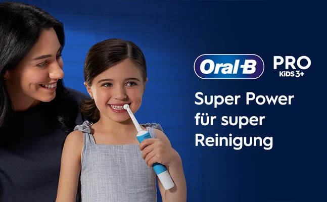 Oral-b Pro Kids+3 Super Power fur super Reinigung