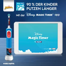 90 % DER KINDER PUTZEN LÄNGER. Mit der, Dinicy, MAGIC TIMER, app