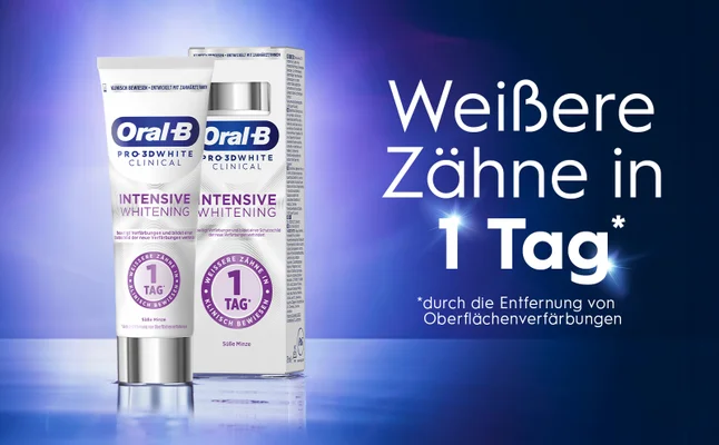 Abbildung der Intensive Whitening Zahnpasta mit dem Text