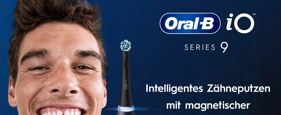 Oral-B iO Series 9 Zahnbürste mit magnetischem Ladegerät & Reiseetui. Nr. 1 Marke von Zahnärzten verwendet.