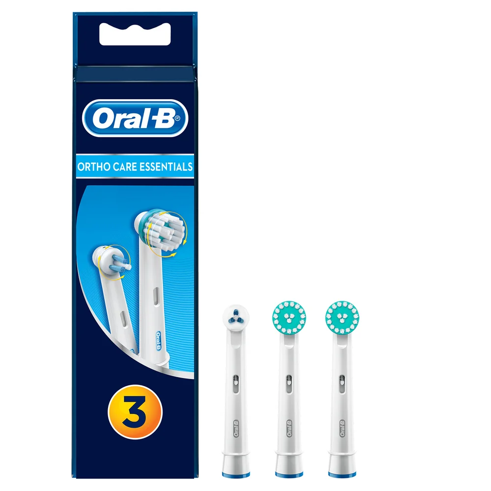 Oral-B Ortho Care Essentials Aufsteckbürsten, weiß, 3 Stück Bild 1