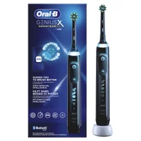 Oral-B Genius X Midnight Black Zahnbürste mit KI für besseres Putzen.