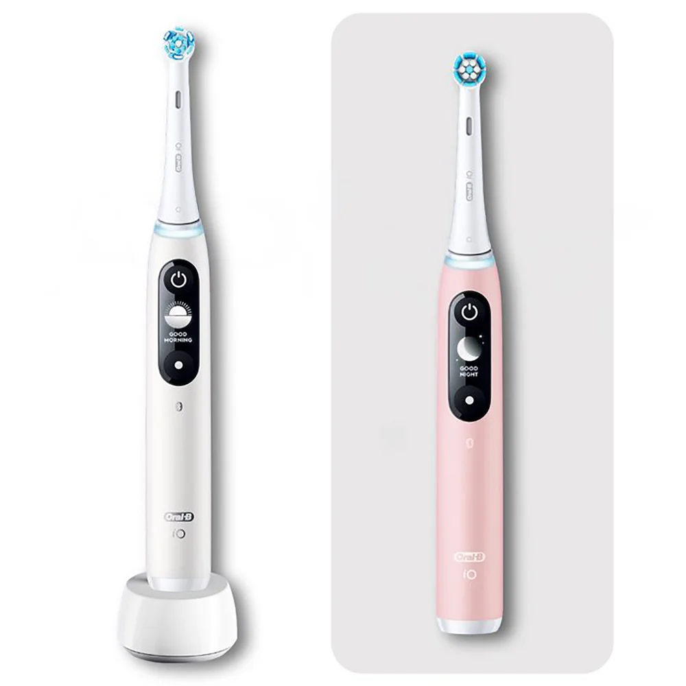 Oral-B iO 6 Duo Elektrische Zahnbürsten, white/pink sand Bild 1