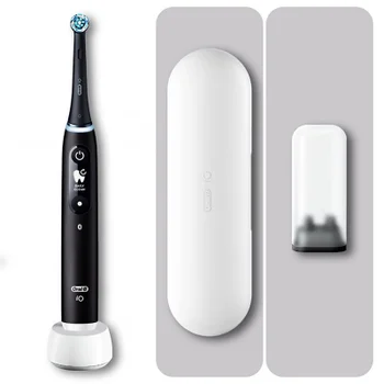 Oral-B iO 6 Elektrische Zahnbürste, Reiseetui, grey opal