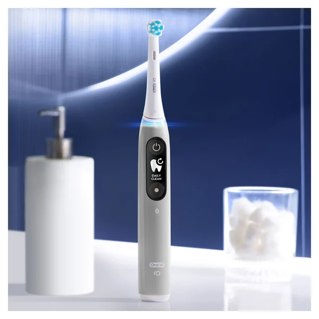 Oral-B iO 6 Elektrische Zahnbürste, Reiseetui, grey opal