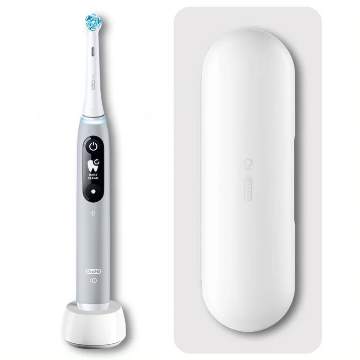 Oral-B iO 6 Elektrische Zahnbürste, Reiseetui, grey opal Bild 1