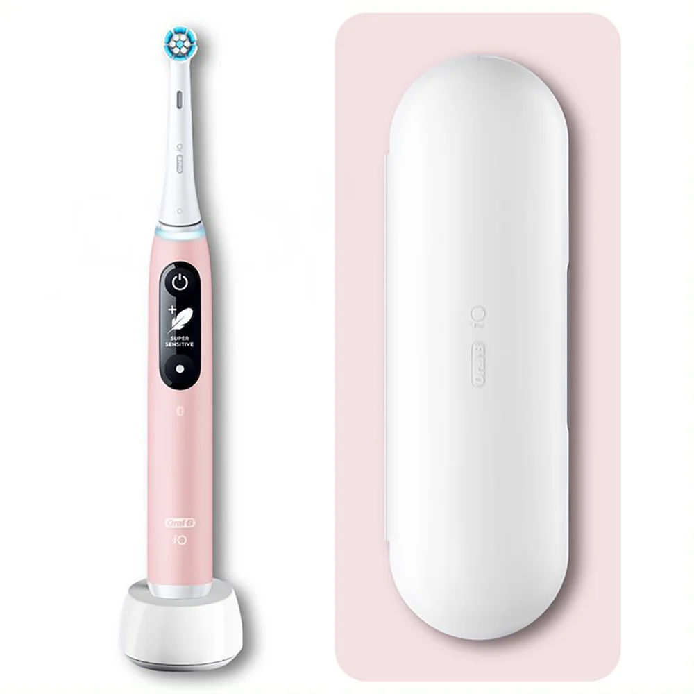 Oral-B iO 6 Elektrische Zahnbürste, Reiseetui, pink sand Bild 1