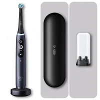 Oral-B iO 7 Elektrische Zahnbürste, Reiseetui, black onyx
