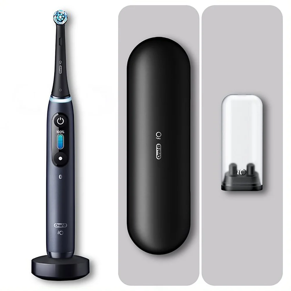 Oral-B iO 8 Elektrische Zahnbürste, Reiseetui, black onyx Bild 1