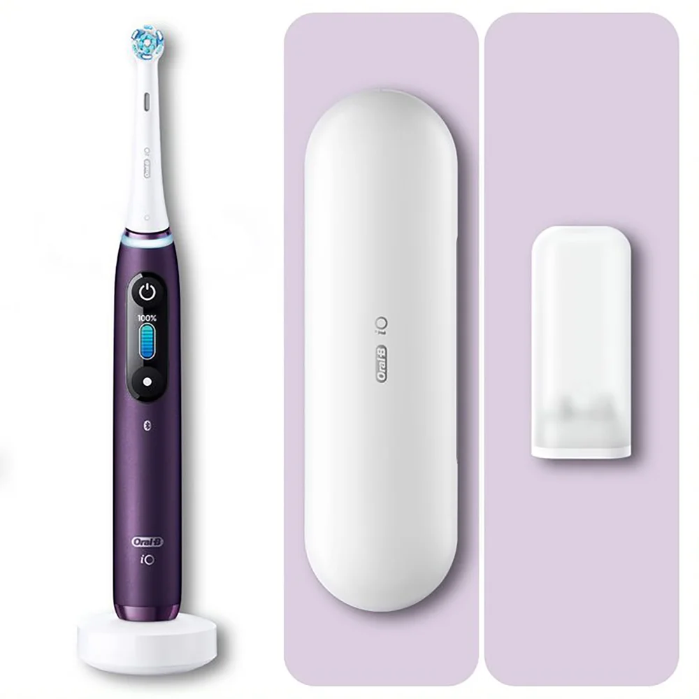 Oral-B iO 8 Elektrische Zahnbürste, Reiseetui, violet ametrine Bild 1