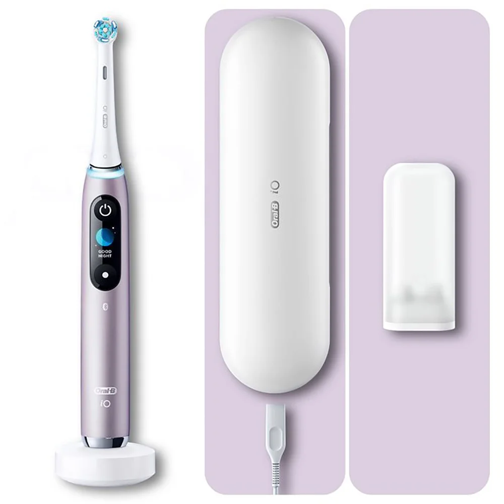 Oral-B iO 9 Elektrische Zahnbürste, Lade-Reise-Etui, rose quartz Bild 1