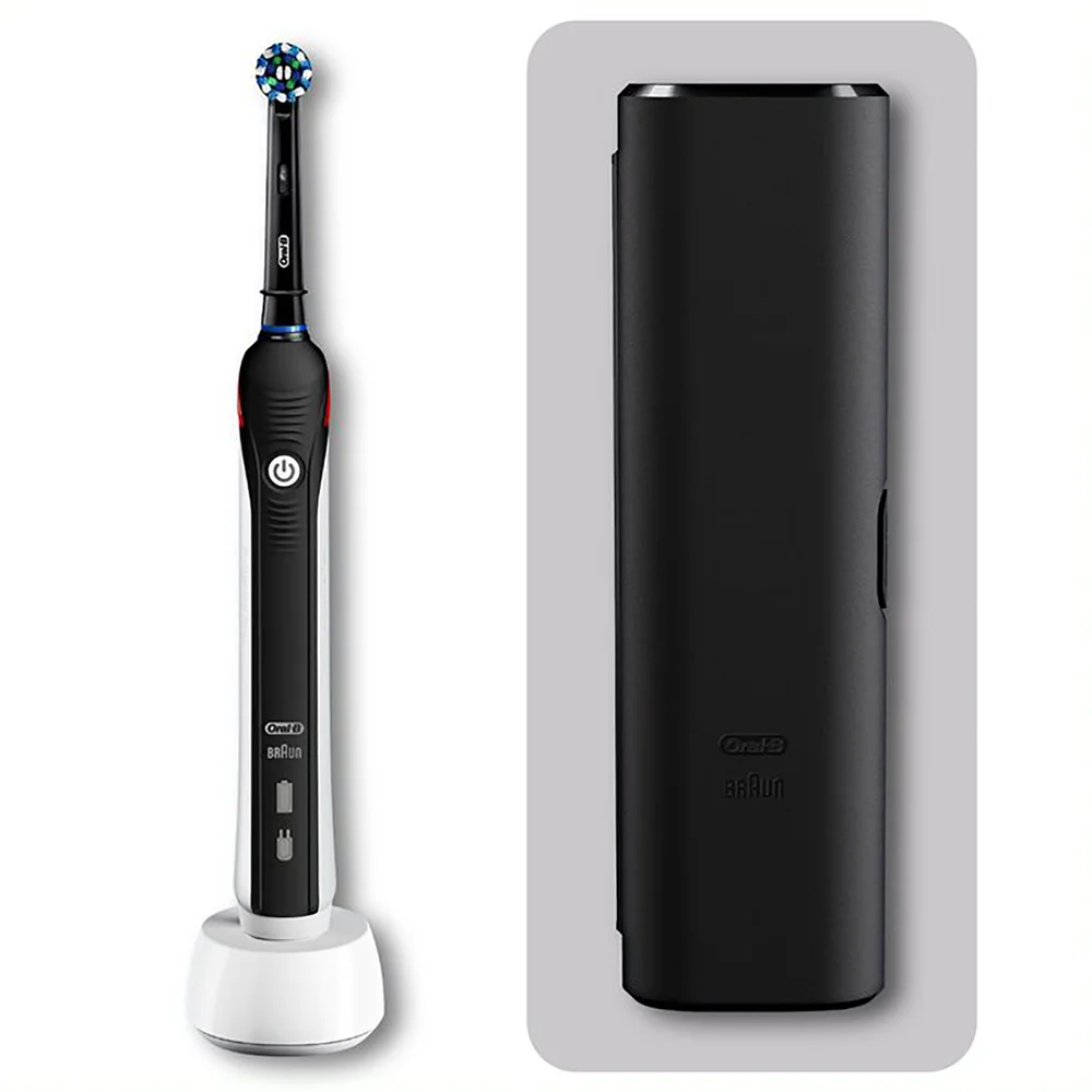 Oral-B Pro 2 2500 Elektrische Zahnbürste, Reiseetui, schwarz Bild 1
