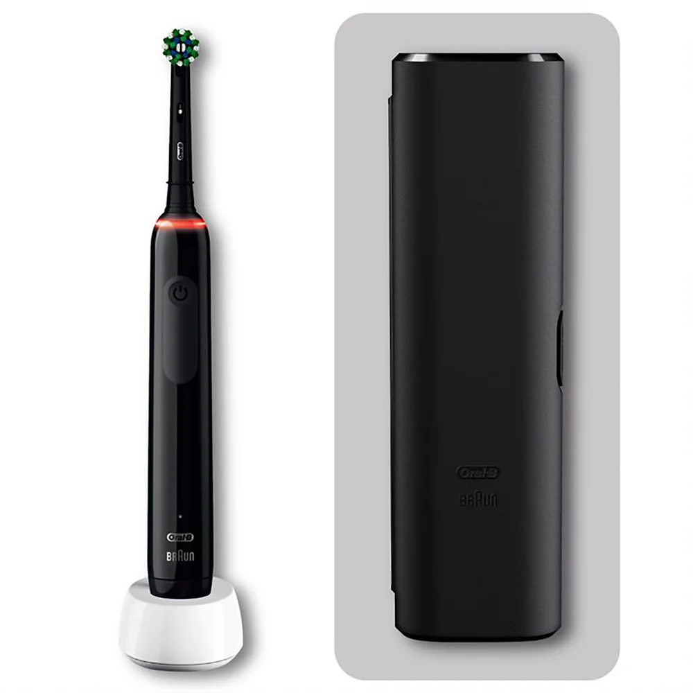 Oral-B Pro 3 3500 Elektrische Zahnbürste, Reiseetui, schwarz Bild 1