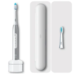 Oral-B Pulsonic Slim Luxe 4500 Elektrische Schallzahnbürste, Reiseetui, platinum