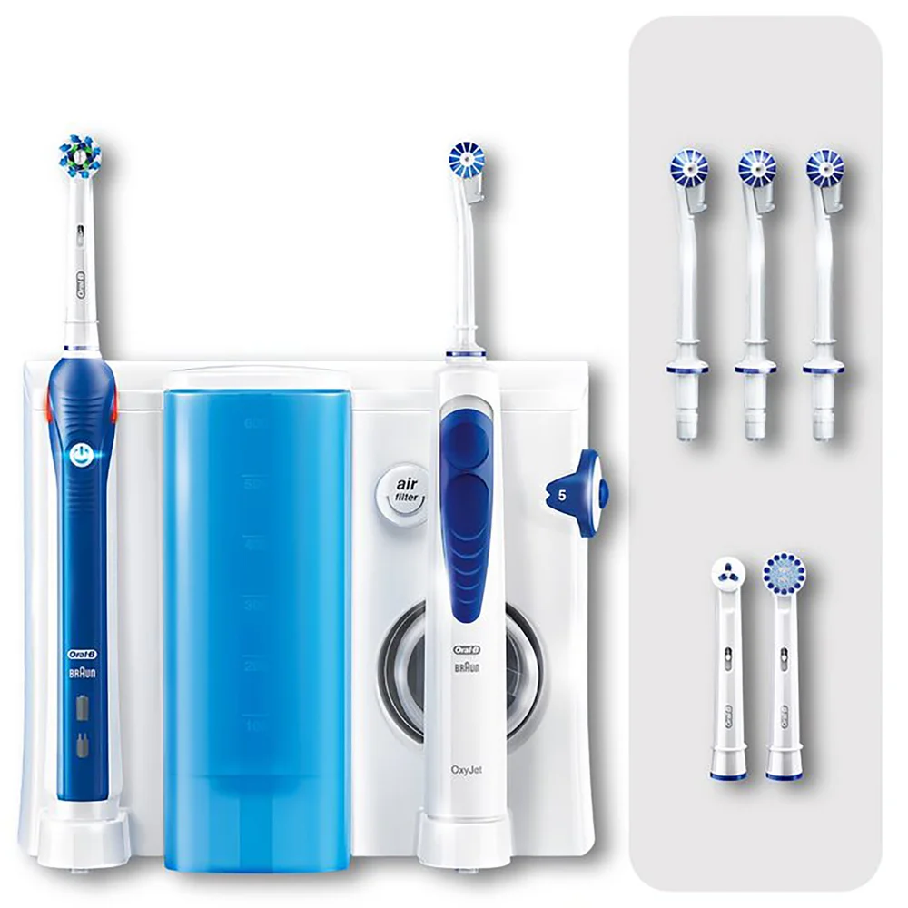 Oral-B Mundpflegecenter Pro 2000 Elektrische Zahnbürste + Oxyjet Munddusche Bild 1