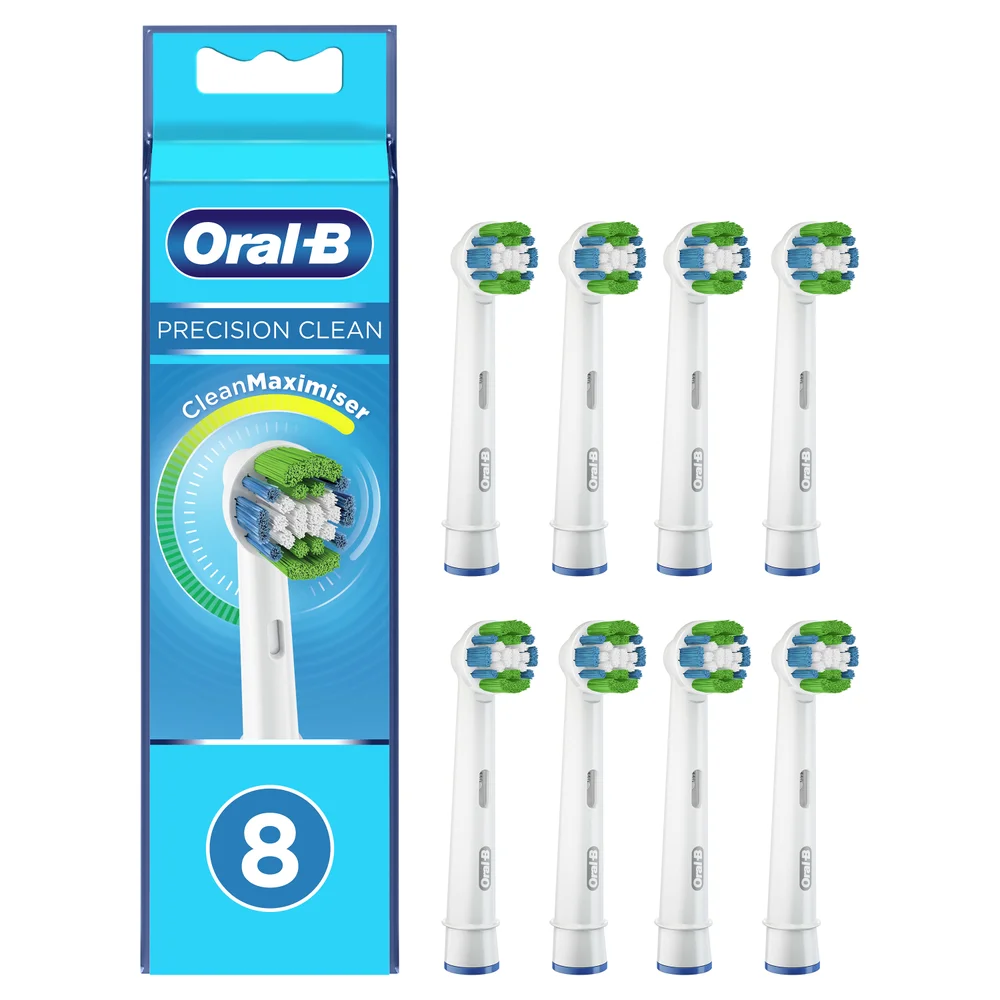 Oral B Precision Clean Toothbrush Head with CleanMaximiser Technology, Pack of 8 Counts Bild 1