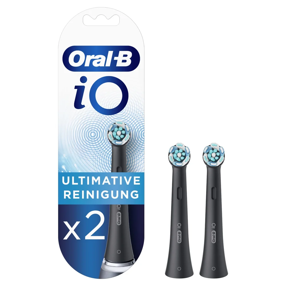 Oral-B iO Aufsteckbürsten Ultimative Reinigung, schwarz, 2 Stück Bild 1