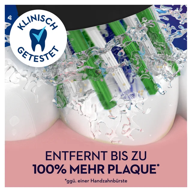 Oral-B CrossAction Aufsteckbürsten, schwarz, 3 Stück