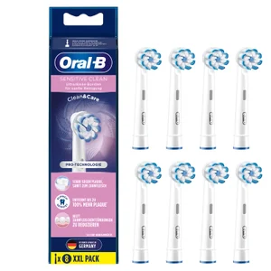 Oral-B Sensitive Clean Aufsteckbürsten, weiß, 8 Stück