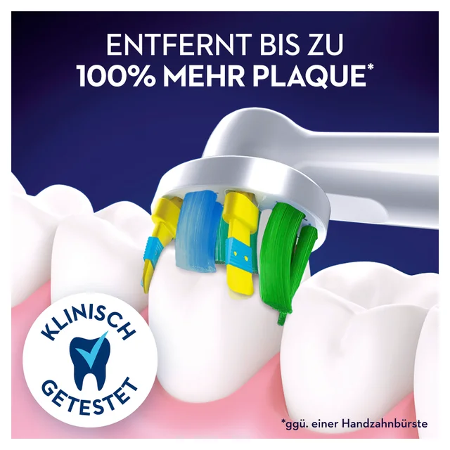 Oral-B Tiefenreinigung Aufsteckbürsten, weiß, 3 Stück