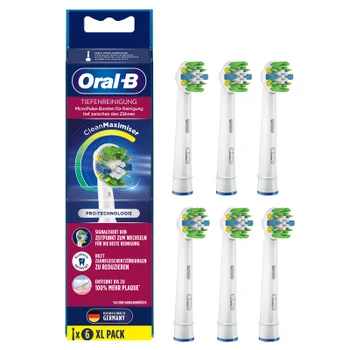 Oral-B Tiefenreinigung Aufsteckbürsten, weiß, 6 Stück