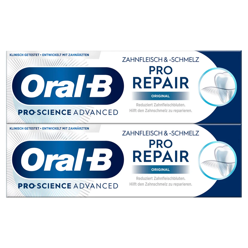 Oral-B PRO-SCIENCE ADVANCED Zahnfleisch und -schmelz Original Zahncreme 2x75ml Bild 1