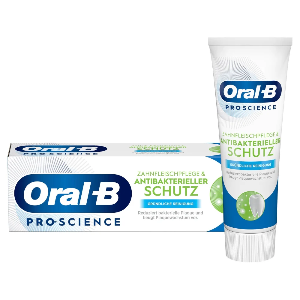 Oral-B PRO-SCIENCE Antibakterieller Schutz & Zahnfleischpflege Gründliche Reinigung Zahncreme 75ml Bild 1