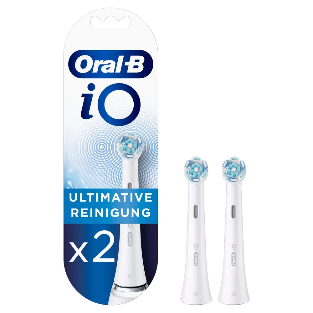 Oral-B iO Aufsteckbürsten Doppelpack für ultimative Reinigung.