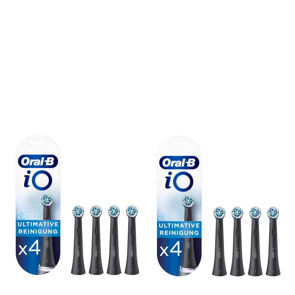 Oral-B iO Aufsteckbürsten Ultimative Reinigung, schwarz, 2x4 Stück Bild 1