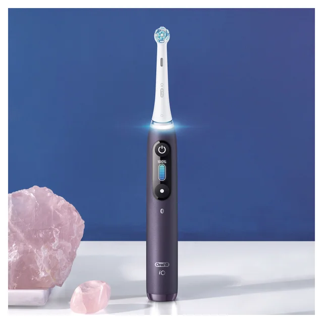 Oral-B iO 8 Elektrische Zahnbürste, Reiseetui, violet ametrine