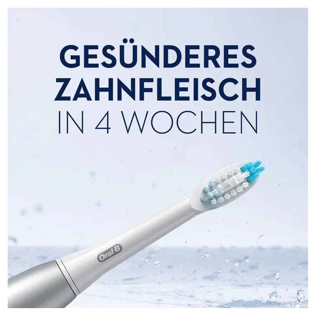 Oral-B Zahnbürstenkopf mit dem Versprechen: gesünderes Zahnfleisch in 4 Wochen.