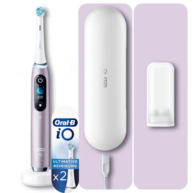 Oral B iO9 Handle & Toothbrush Heads Bundle (Pack of 2) - Rose
