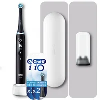 Oral-B iO 6 Elektrische Zahnbürste, Reiseetui, black lava