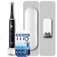 Oral-B iO 6 Elektrische Zahnbürste, Reiseetui, black lava