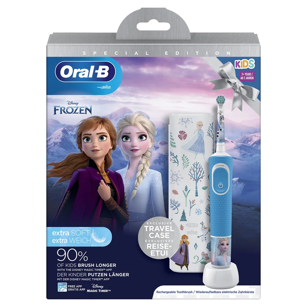Oral-B Kids Elektrische Zahnbürste Frozen mit Reiseetui Bild 1