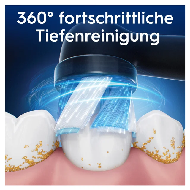Oral-B iO Ultimative Reinigung, Originale Aufsteckbürsten, Schwarz, 8 Stück