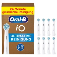 Oral-B iO Ultimative Reinigung, Originale Aufsteckbürsten, Weiß, 8 Stück