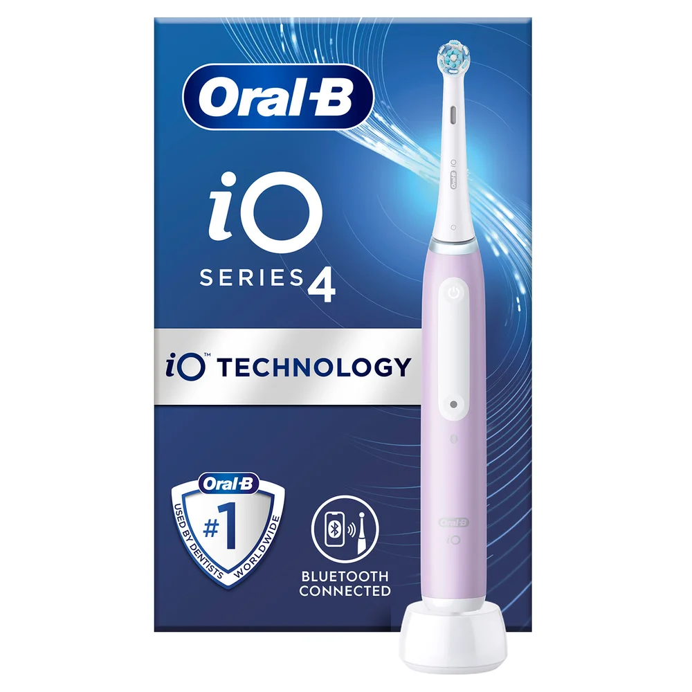 Oral B iO4 Lavender Electric Toothbrush + 4 Refills Bild 1