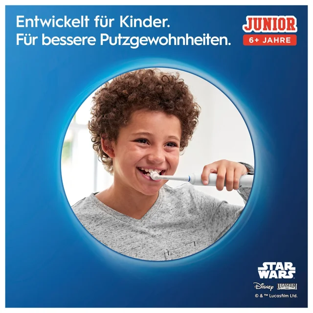 Oral-B Junior Star Wars Elektrische Zahnbürste für Kinder ab 6 Jahren