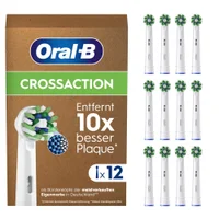 Oral-B CrossAction Aufsteckbürsten für elektrische Zahnbürste, briefkastenfähige Verpackung, 12 Stück