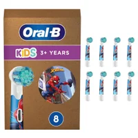 Oral-B Kids Spiderman Aufsteckbürsten, extra weiche Borsten, für Kinder ab 3 Jahren, briefkastenfähige Verpackung, 8 Stück - undefined undefined