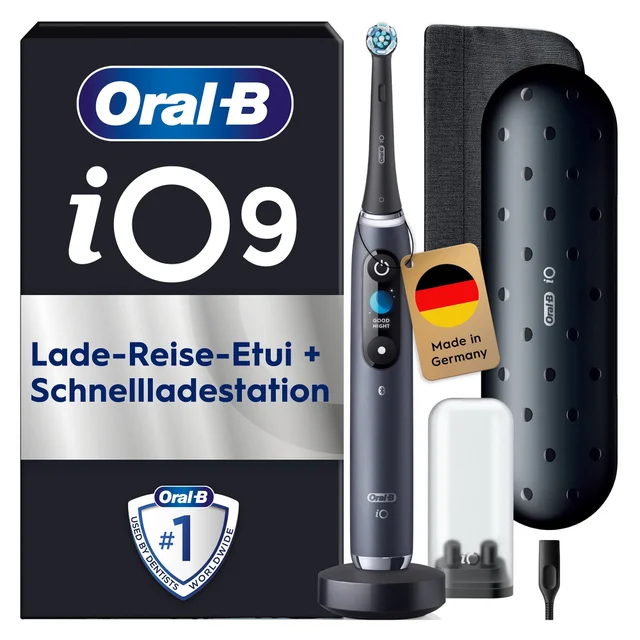 Oral-B iO Series 9 Luxe Edition Elektrische Zahnbürste, Black Onyx