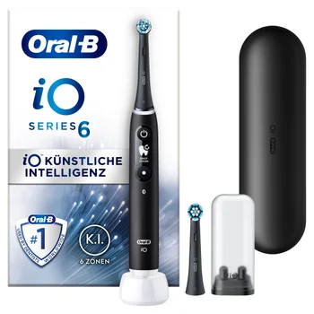 Oral-B iO Series 6N Elektrische Zahnbürste,Reiseetui, Black Onyx