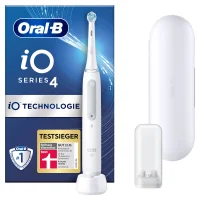 Oral-B iO Series 4 Elektrische Zahnbürste, Reiseetui, Quite White - undefined undefined