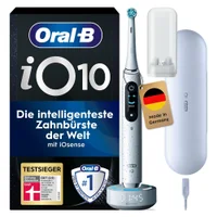 Oral-B iO Series 10 Elektrische Zahnbürste, Lade-Reise-Etui, Stardust White - undefined undefined