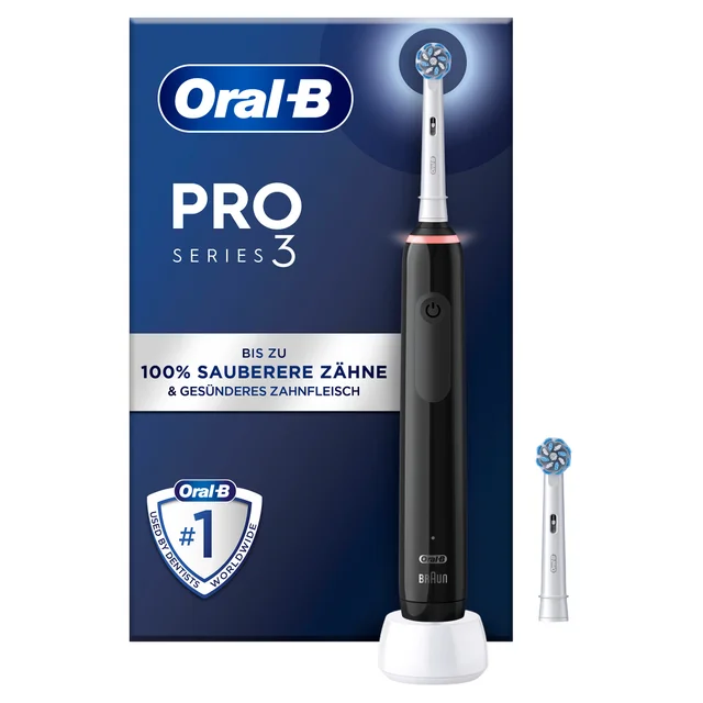 Oral-B PRO Series 3 Zahnbürste für bis zu 100% sauberere Zähne & gesünderes Zahnfleisch.