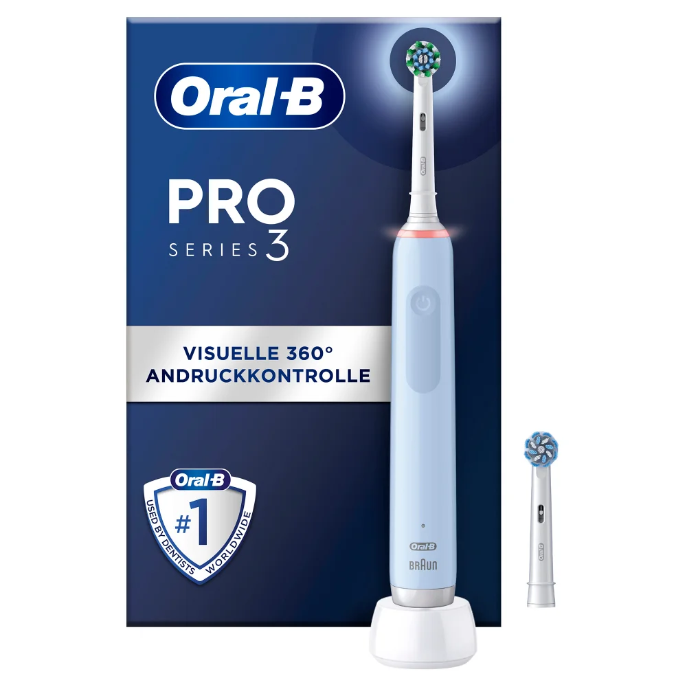 Oral-B PRO Series 3 Zahnbürste mit visueller 360° Andruckkontrolle.